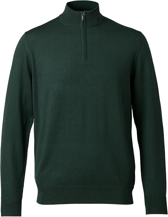 Charles Tyrwhitt Jumpers for Men - Merino Wool 1/4 Zip Jumper - Machine Washable & Temperature Regulating Knitwear for Smart & Casual Wear