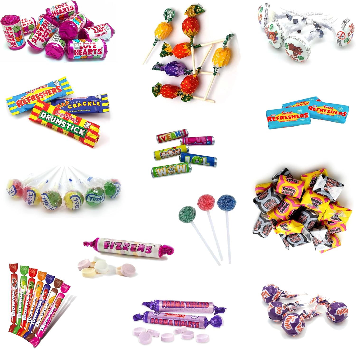 100 mix assorted sweets in a bag