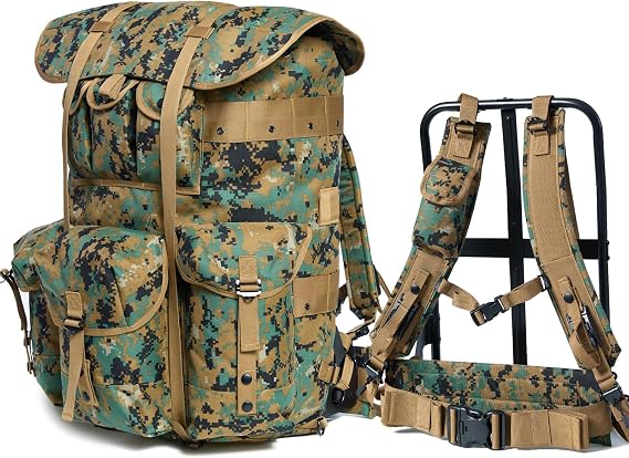 MT Military Alice Pack Large Army Survival Combat ALICE Rucksack Backpack 55L Marpat Woodland
