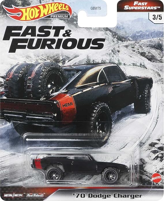 Hot Wheels Fast & Furious Collection of 1:64 Scale Vehicles from The Fast Film Franchise, Modern & Classic Cars, Great Gift for Collectors & Fans of The Movies