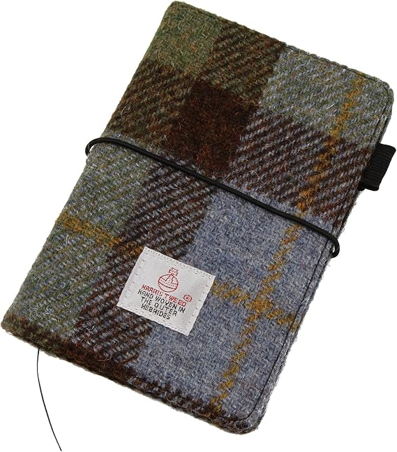 Notebook Kraft Book Cover Pocket 3.5X 5.5 Inch Harris Tweed (MacLeod Notebook Cover)