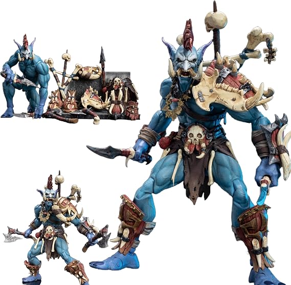 METYTOYZ World of Warcraft Troll Hunter Senjin 1/12 250mm Action Figure, Tribal Warrior Series,  with a Variety of Accessories Collectible Troll Model Collectible Figure