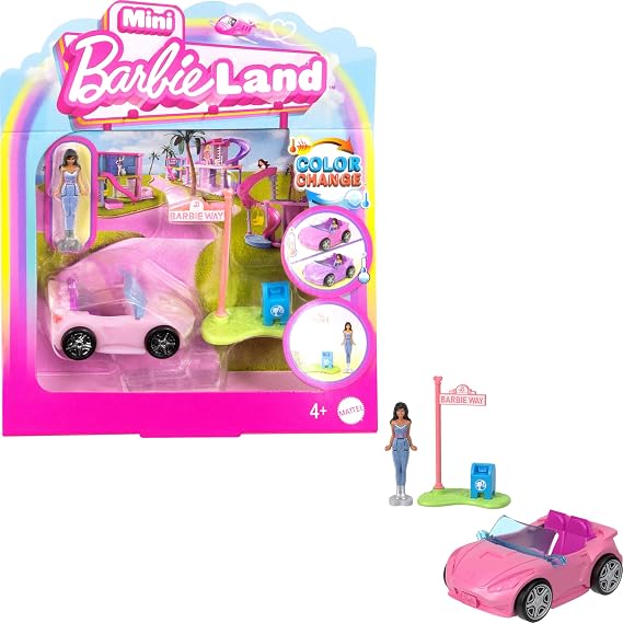 Barbie, Mini Barbieland Convertible, Hyf42, Çok Renkli