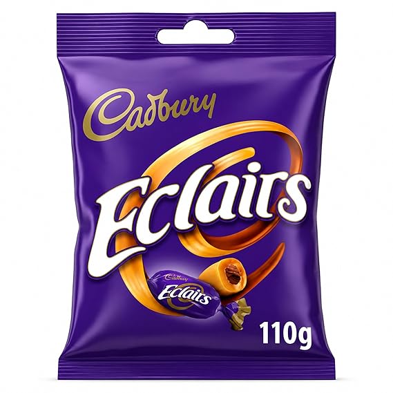 Eclairs Chocolate Bag Imported from the UK, England 110g ( 3.8 Ounce)