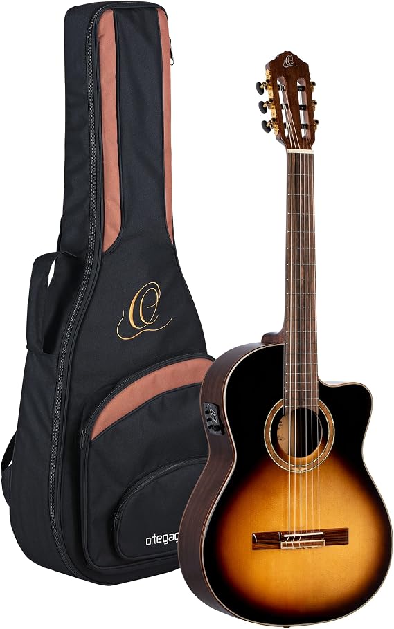 Performer Series Solid Top Slim Neck Acoustic-Electric Nylon Classical Guitar w/Bag
