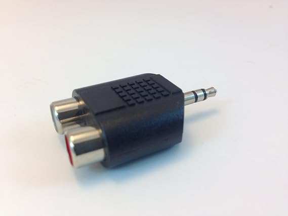 CES 3.5mm Stereo Plug to L/R RCA Jack ADDAPTOR (1 Single)