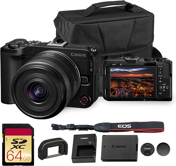 Canon EOS R50 V Mirrorless Camera with 14-30mm Lens Bundle