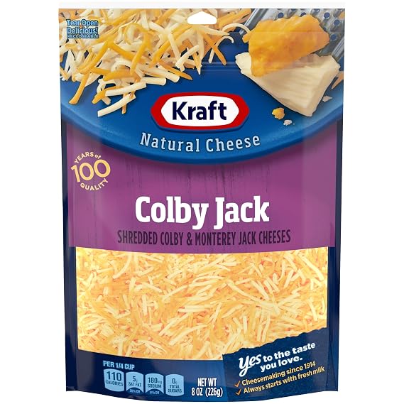 Kraft Cheese Shredded Cheese, Colby and Monterey Jack, 8 oz