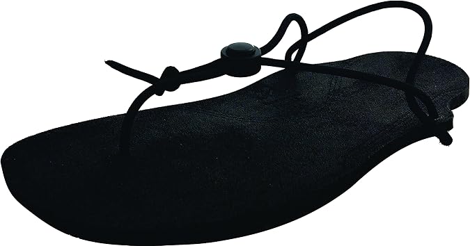 Barefoot. with Sole, All-Weather Running Sandals (Men's 11 / Women's 12) (Black)