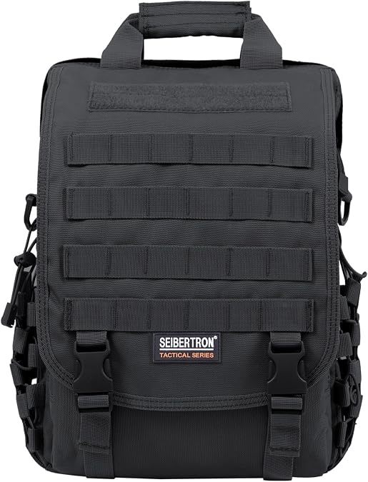 Seibertron Pro-Multifunction Shoulder Messenger Bag Fit for 14.1" or 17.3" Laptop
