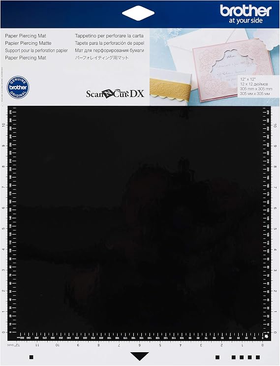 Brother ScanNCut DX Mat CADXPPMAT1, 12" x 12" Paper Piercing Mat, Craft Homemade Cards and Scrapbook Pages, Replacement Mat for Starter Kit