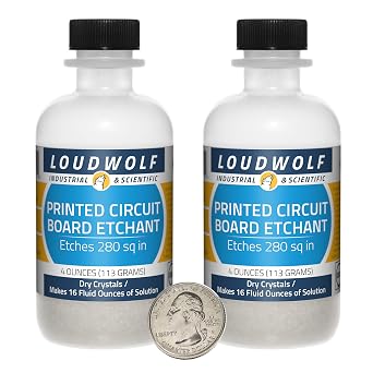 PCB Etchant / 8 Ounces / 2 Bottles / 99% Pure ACS Reagent Grade/Dry Crystals