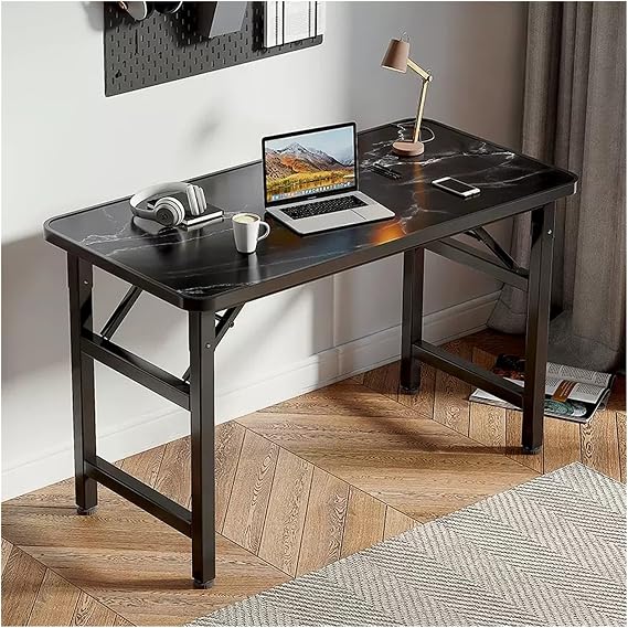 Computer Desk Folding PC Table for Home Bedroom Simple Rectangular Desktop PC Table Small Table Small Dormitory Workbench Study Desk Desk (Color : C