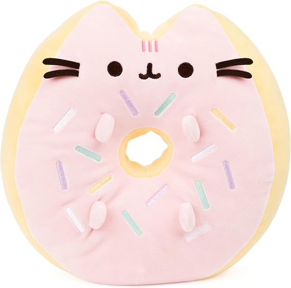 GUND Pusheen Sprinkle Donut Squisheen 12-Inch Squishy Plush; Ages 8+