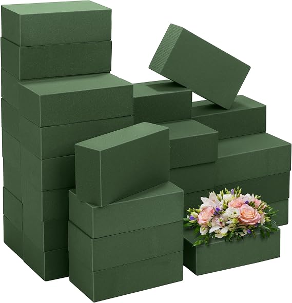 Hahood 36 Packs Floral Foam Blocks Wet & Dry Floral Foam Bricks 5.5x3.1x1.8 Inch Flower Arranging Kit for Fresh and Artificial Flowers Florist Foam Blocks for Wedding Home Decor