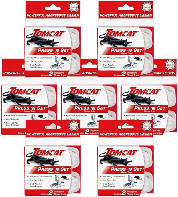 Tomcat Press 'N Set Mouse Trap, 2 Traps