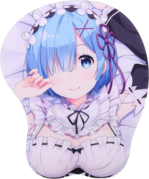 3D Anime Mouse Pads with Wrist Rest Gaming Mousepads 2Way Skin (MK0017)