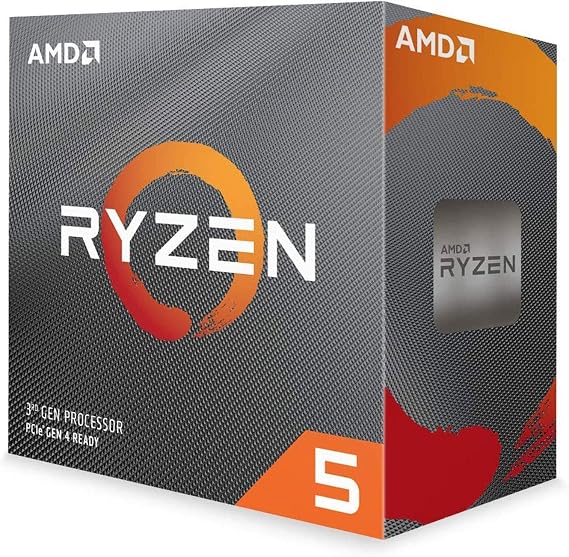 AMD Ryzensets 5 3600 Processor (6 Cores/12Threads, 65W DTP, AM4 Socket, 35 MB Cache, up to 4.1 GHz Max Boost frequency, Wraith stealth cooler)