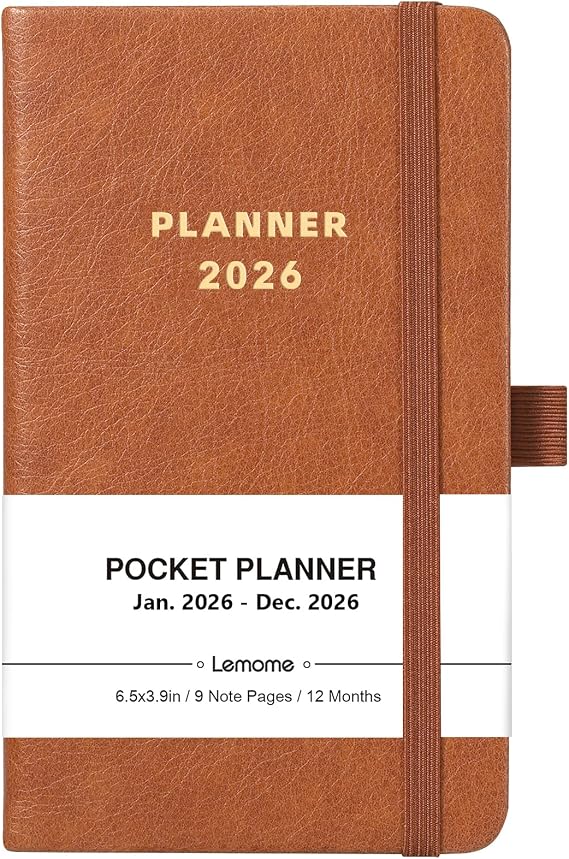 2026 Pocket Calendar - 2026 Pocket Planner from Jan.2026 to Dec. 2026, Small Calendar Planner for Purse, 6.4'' x 3.8''