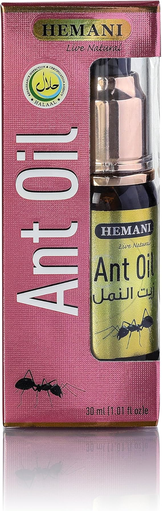 Hemani Ant Oil 30ml, Traditional Formula for Smooth Skin Care, Halal