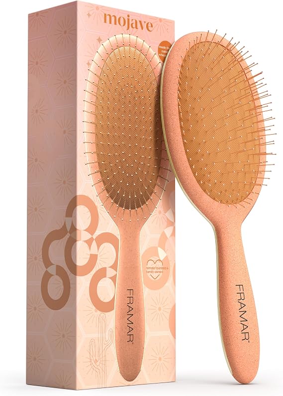 FRAMAR Wet Detangler Hair Brush for Curly Hair, Hairbrushes - Mojave