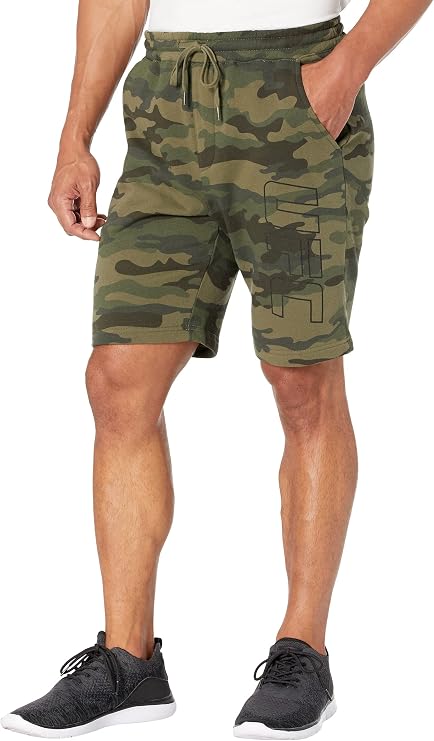 UFC Men's Fleece Shorts - Adjustable Fit, Print, Official Apparel