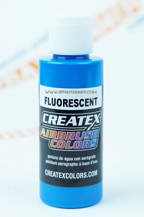 Createx 5403 Fluorescent Blue 2oz. Paint. by SprayGunner
