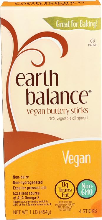 Earth Balance Vegan Buttery Sticks, 4 Sticks, 16 oz