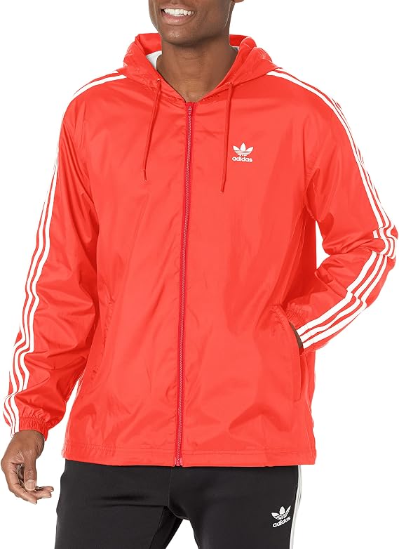 adidas Originals Men's Adicolor 3-stripes Windbreaker Full Zip