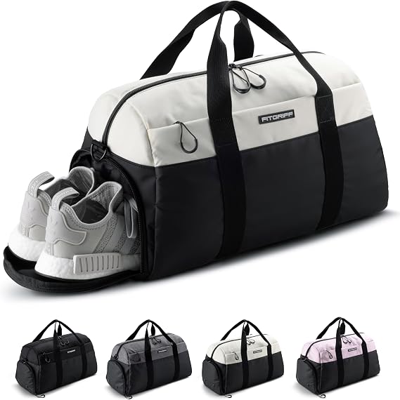 Fitgriff Gym Bag V2 for Men and Women with Shoe & Wet Compartment - Duffle Bag for Travel, Sports, Fitness and Workout