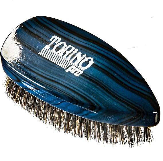Torino Pro Wave Brush #241 - Medium Pointed Tay Palm - Extra Long Bristles - Perfect for use during brush sessions