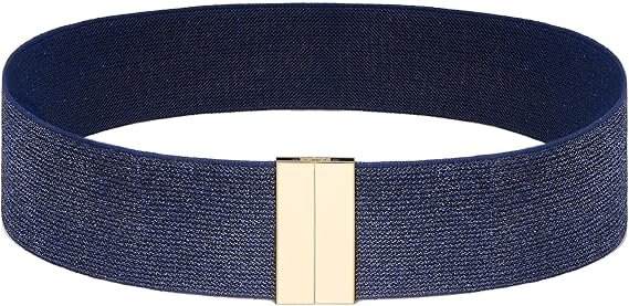 Glamorstar Wide Elastic Stretch Waist Belts for Women Cinch Belt for Dresses