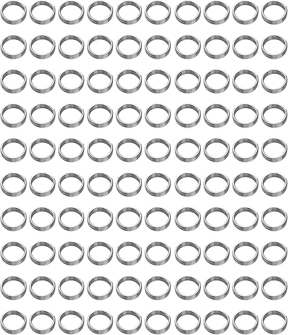 LeFeng 2BA Dart Shaft Steel O-Rings, 100 Pcs, Stainless Steel