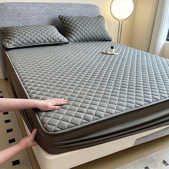Waterproof Bed Cover, Mattress Protector Waterproof Mattress Protector Bed Cover Super Soft Breathable Machine Washable for Home, Bedroom, Hotel(Style7,120 * 200cm)