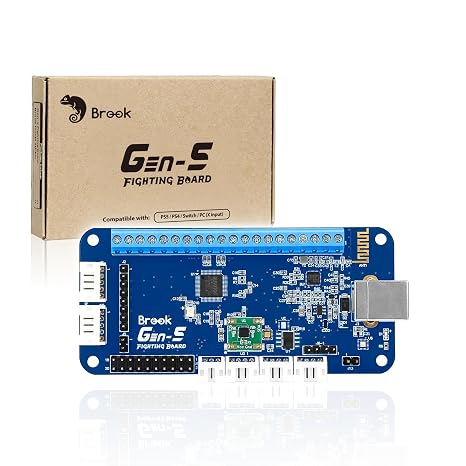 Brook Gaming GEN 5 Fighting Board Multi-Platform Support for PS5, PS4, NS & PC Ultra-Fast Input for Competitive Play