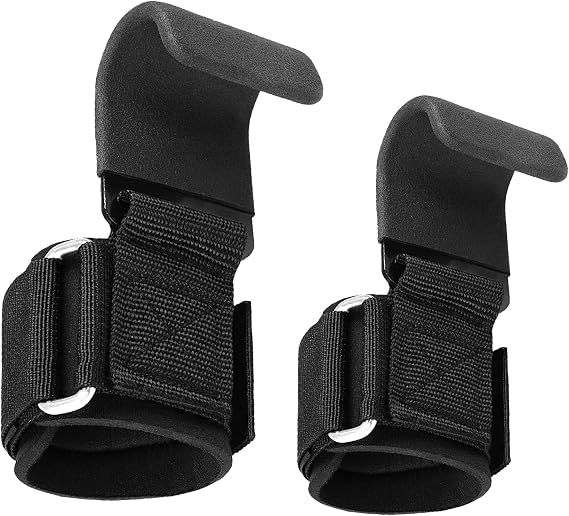 Leikefitness Weight Lifting Hooks for Men & Women (Pair)