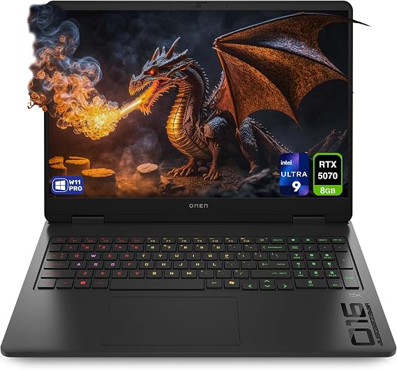 HP OMEN 16 Gaming Laptop, Intel Ultra 9-285H, 32 GB DDR5 RAM, 1 TB PCIe SSD, 16" WQXGA (2560x1600) 240Hz Display, Nvidia G-Force RTX 5070, RGB Backlit Keyboard, W11 Pro, Shadow Black