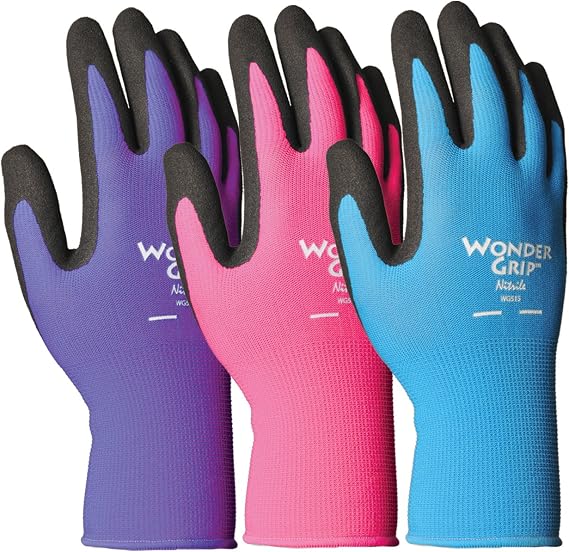 Wonder Grip Nicely Nimble Gloves, X-Small, Assorted Colors