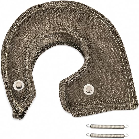Titanium Turbo Blanket T3 Cover for Turbocharger Heat Shield Cover with Fastener Springs For T3 GT30 GT32 GT35 CT26 Turbine