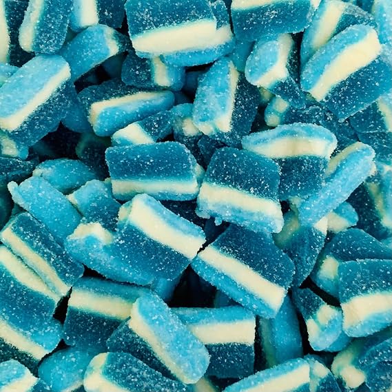 Fizzy Raspberry Slices 1kg Share Bag by The Gourmet Sweet Company