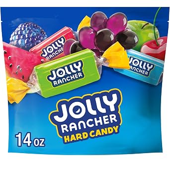 Jolly Rancher, Assorted Fruit Flavored Hard Candy Resealable Bag, 14 Ounce
