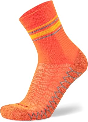 Balega Unisex Adult Silver Mini Crew Performance Running Socks, Breathable-moisture Wicking Style 1 Pair