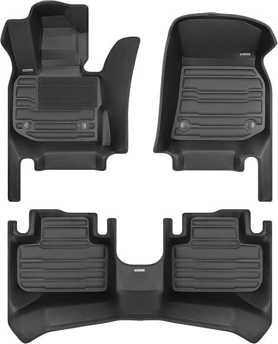 TuxMat - for BMW X4 2019-2025 Models - Custom Car Mats - Maximum Coverage, All Weather, Laser Measured - This Full Set Includes 1st and 2nd Rows