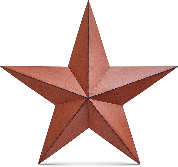 Distressed Country Red Black Burgundy Barn Star Country Primitive Wall Decor