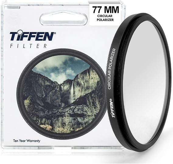 Tiffen 77mm CPL Circular Polarizing Filter Reduce Glare & Reflections