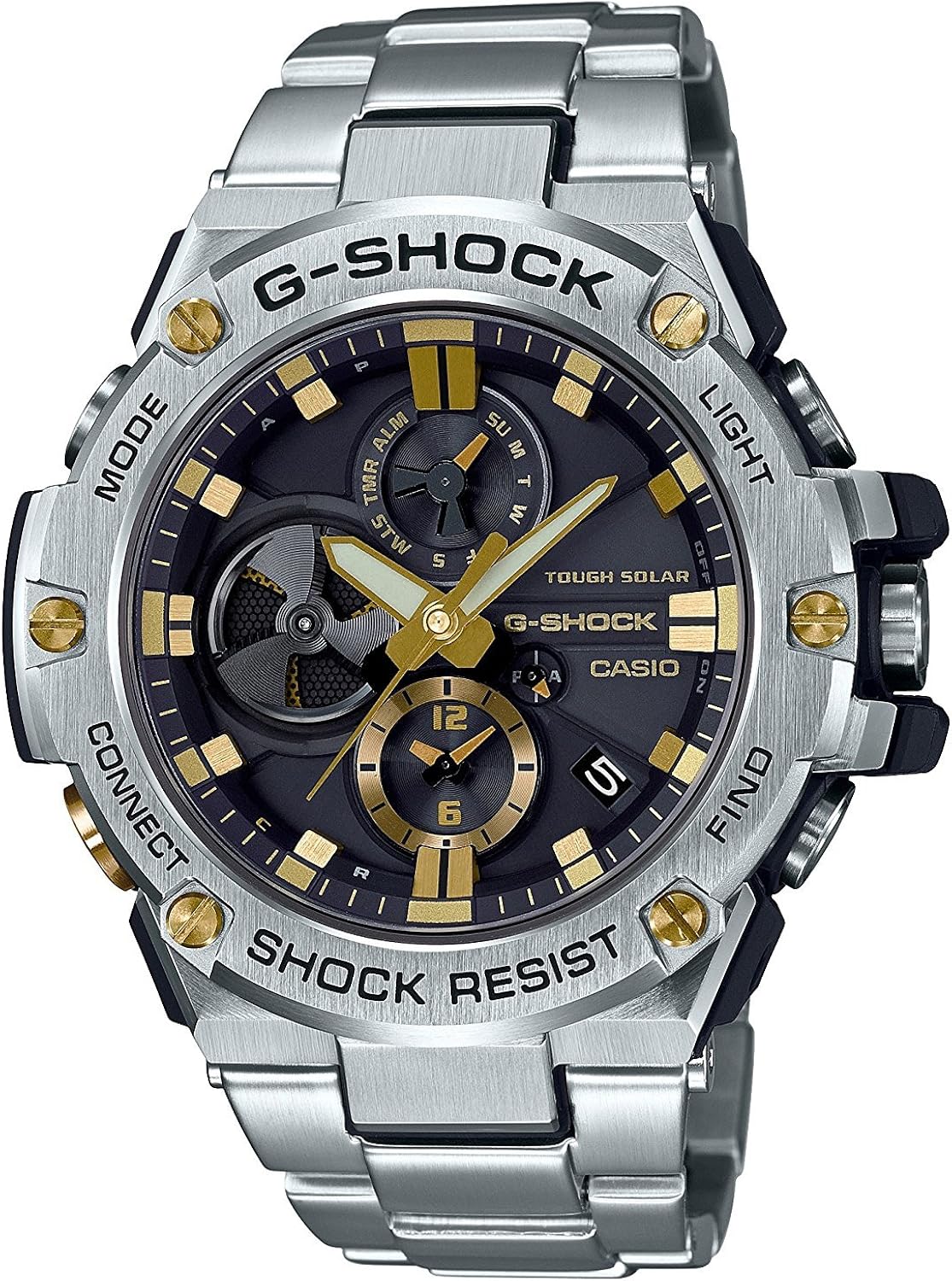 CASIO Watch G-SHOCK G Shock G-Steel Smartphone Link Model GST-B100D-1A9JF Men's