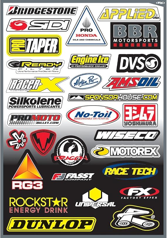 Factory Effex Sponsor Sticker Kit - Sponsor Kit D