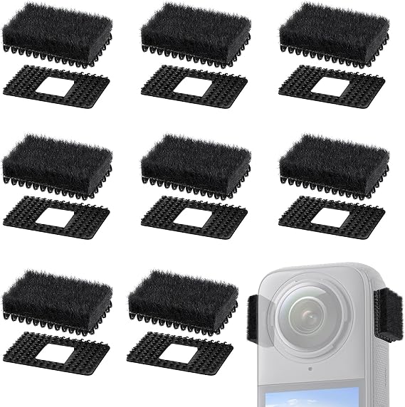 Mic Wind Muff for Insta360 - Furry Mic Windscreen 8pcs Compatible with Insta360 X4 Camera, X3 Camera, Outdoor Wind Noise Reduction by YOUSHARES