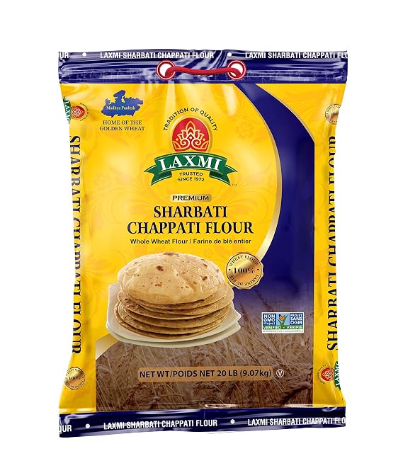 Laxmi Sharbati Chapti Flour 20 Lbs
