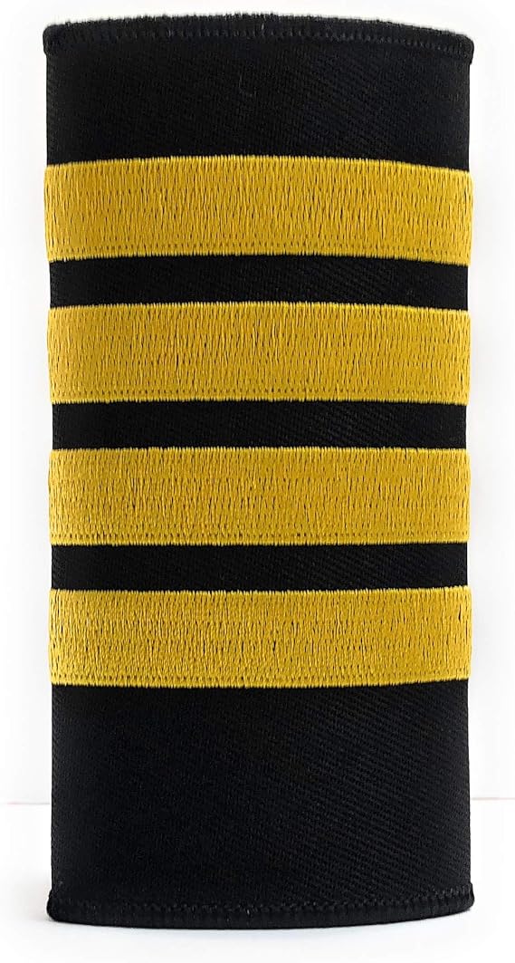 Captain Luggage Handle Wrap with 4 Gold Stripes | Aviamart
